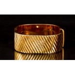 Italian 14K Gold Bangle Bracelet