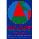 Robert Indiana 1973 Colby College orig poster