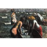 Armando Morales 1979 orig lithograph Las Pescaderas