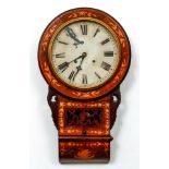 Dutch Victorian Inlaid Wall Clock