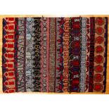 Repeating Pattern Hooked Rug by Alice Black