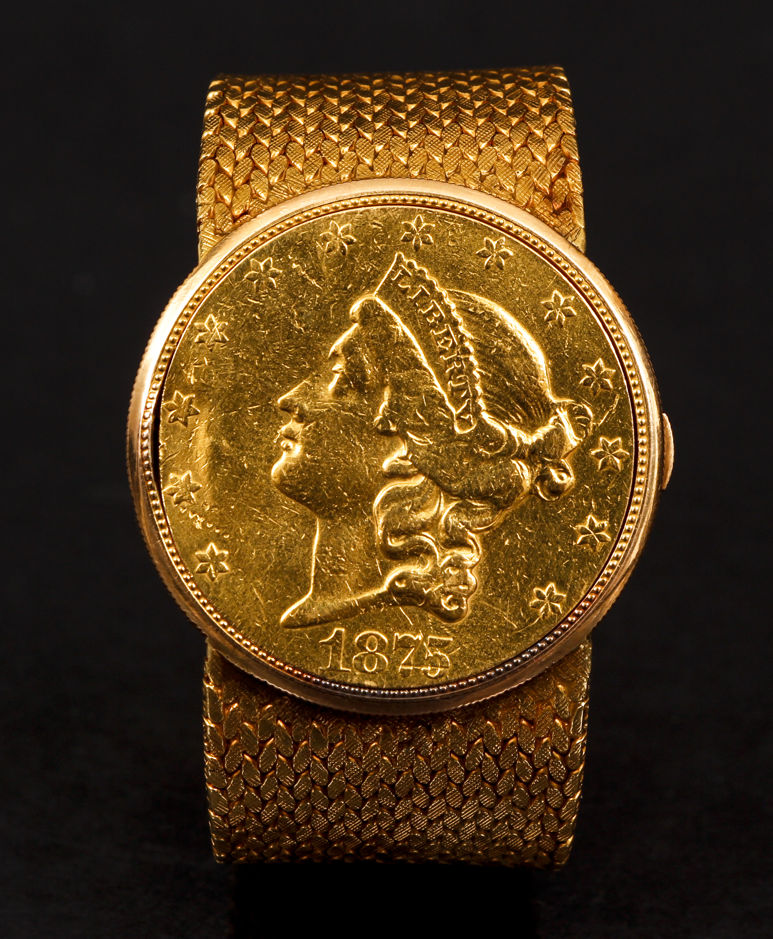 Juvenia 18K Gold $20 Gold Coin Watch 95.5 grams