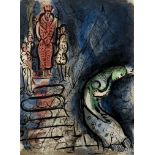 Marc Chagall Ahasuerus Banishes Vashti Litho Bible