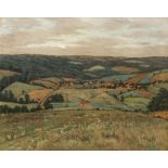 William A. Coffin 1909 Landscape of Stoystown Valley Ptg