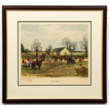 4 framed E.S. Voss pencil signed Hunt prints