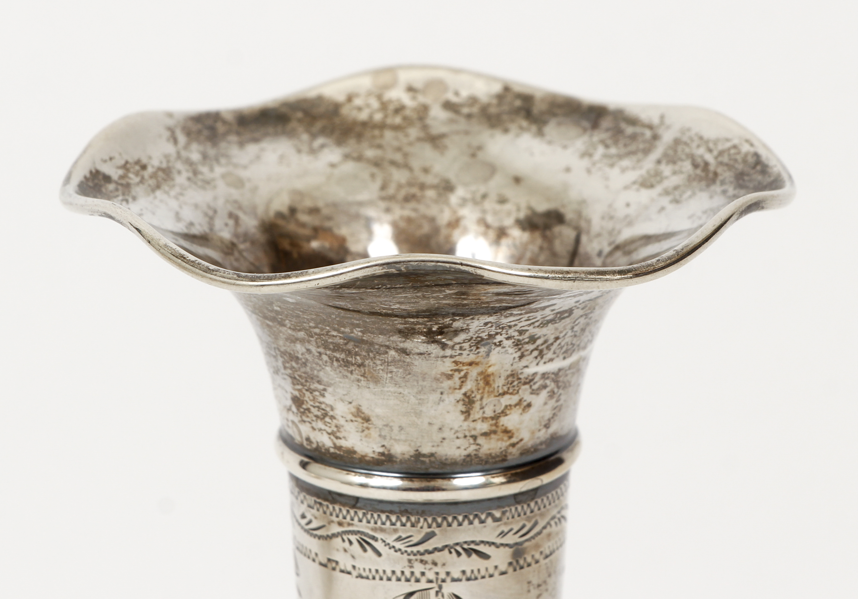 Sterling Silver Lot Bud Vase Tray and Dish - Image 7 of 13