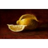 James Sulkowski oil still life Sliced Lemons