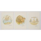 3 Salvador Dali 1978 orig etchings from Signs of The Zodiac