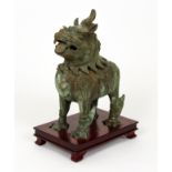 Chinese Bronze Foo Dog Censer
