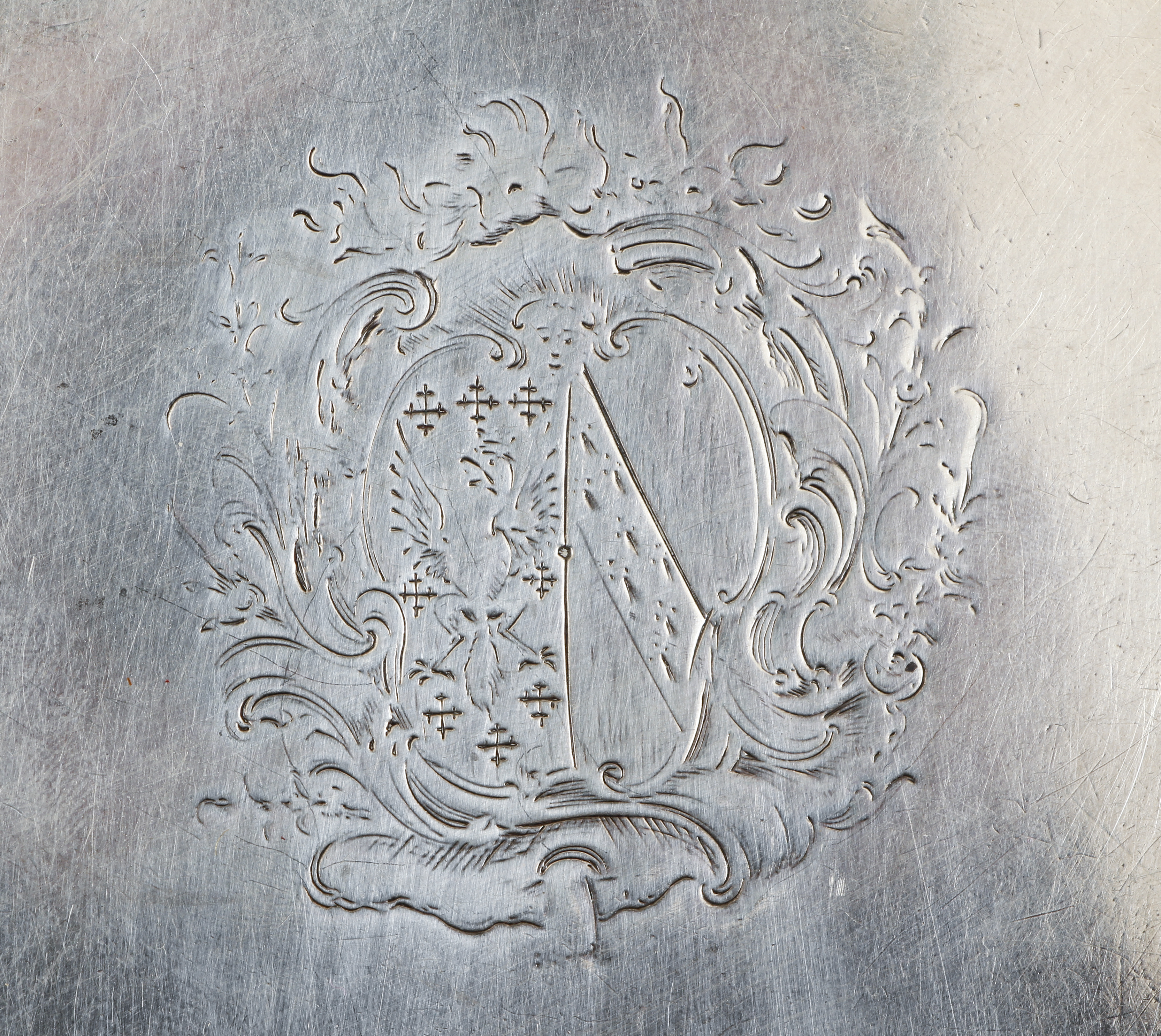 Richard Beale Silver Salver 1742 - Image 4 of 5