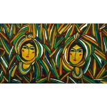 Two Persian or Indian Women painting