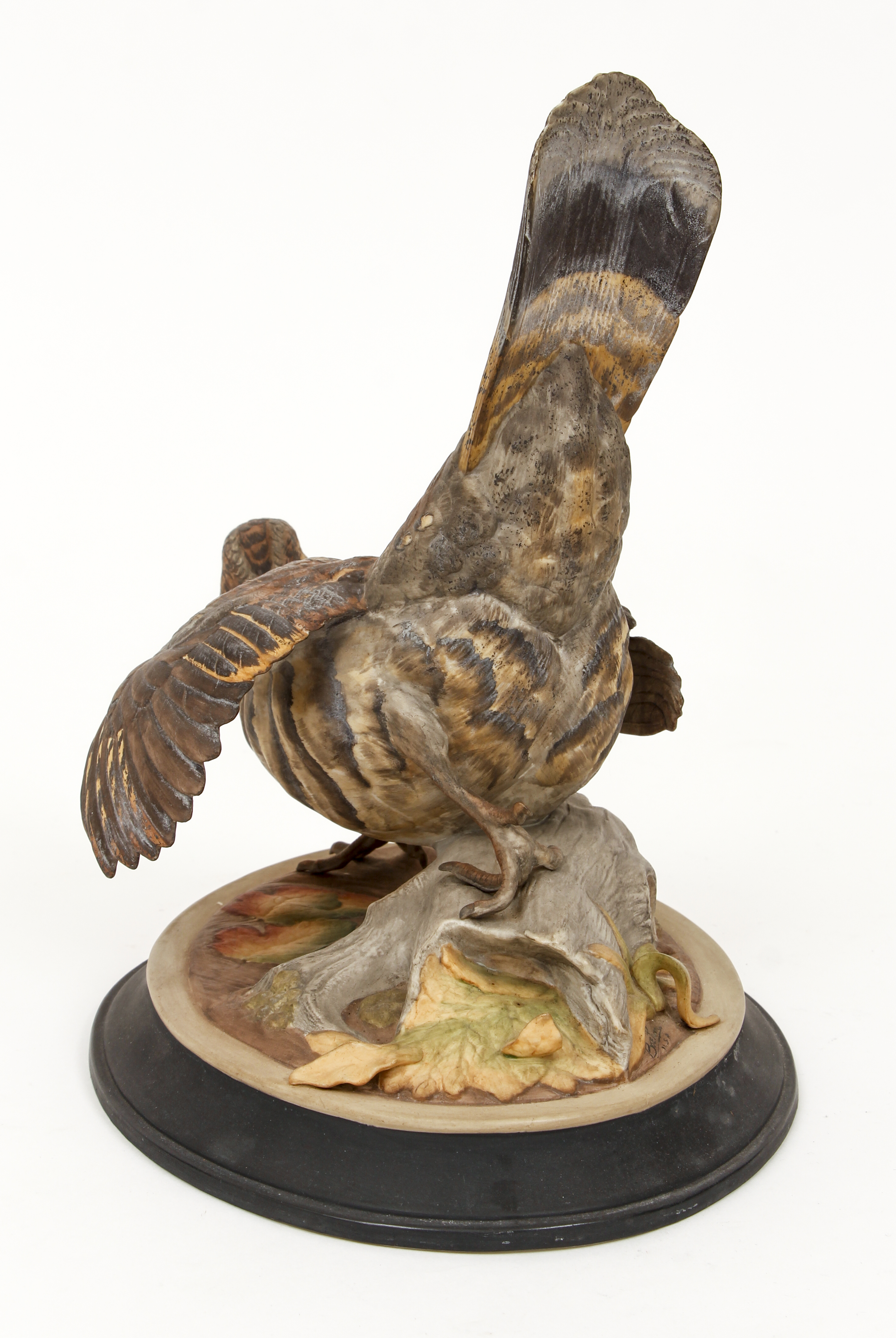 Pair Boehm Porcelain Ruffled Grouse Sculptures - Image 11 of 11