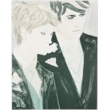 Elizabeth Peyton signed litho Prince Harry and Prince