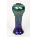 Lundberg Studios Iridescent pulled feather Vase