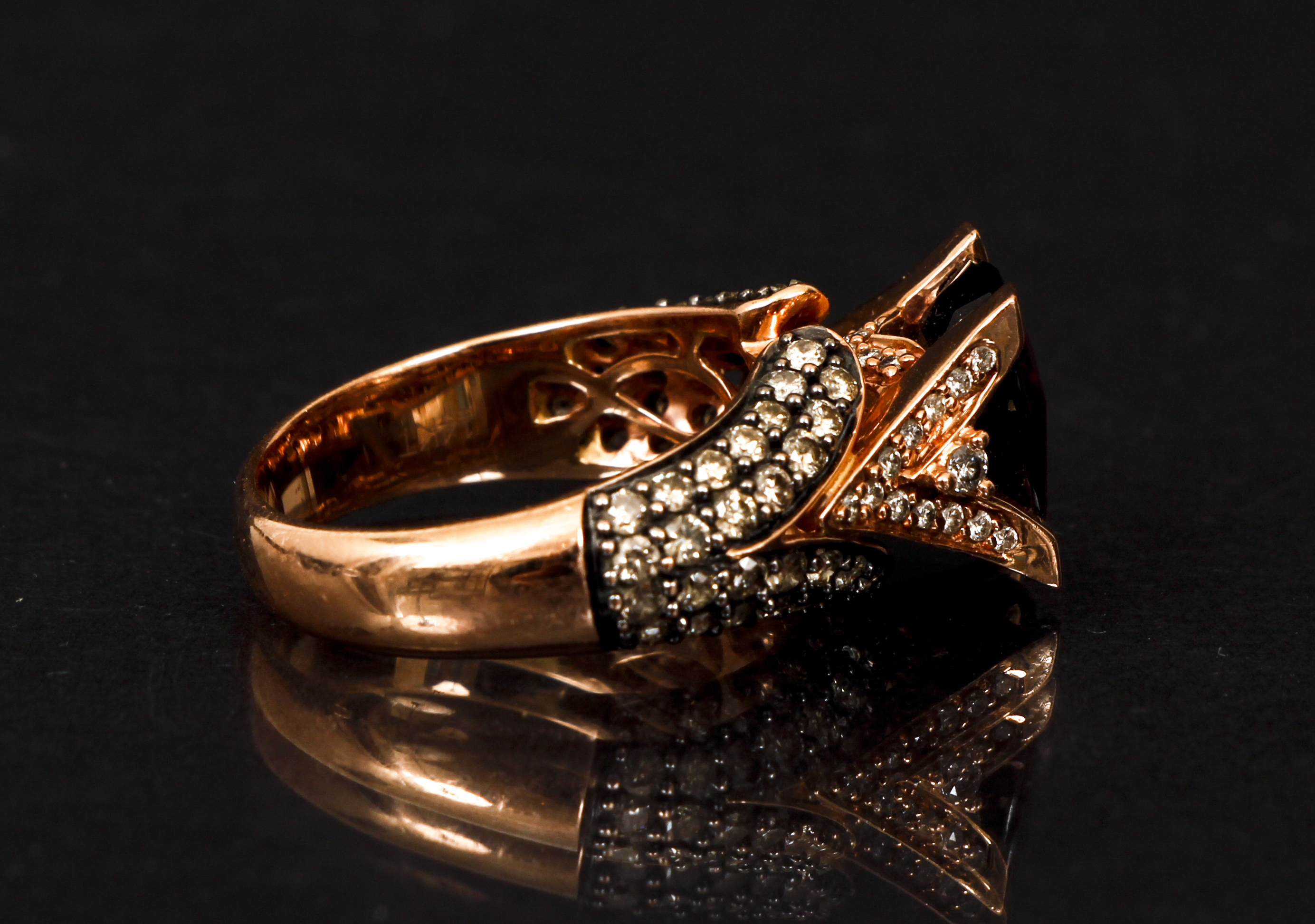 14K Rhododite Diamond Ring - Image 5 of 6