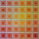 Richard Anuszkiewicz 1966 original serigraph Spectral Squares
