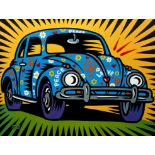 Burton Morris original serigraph Lovebug, 2004