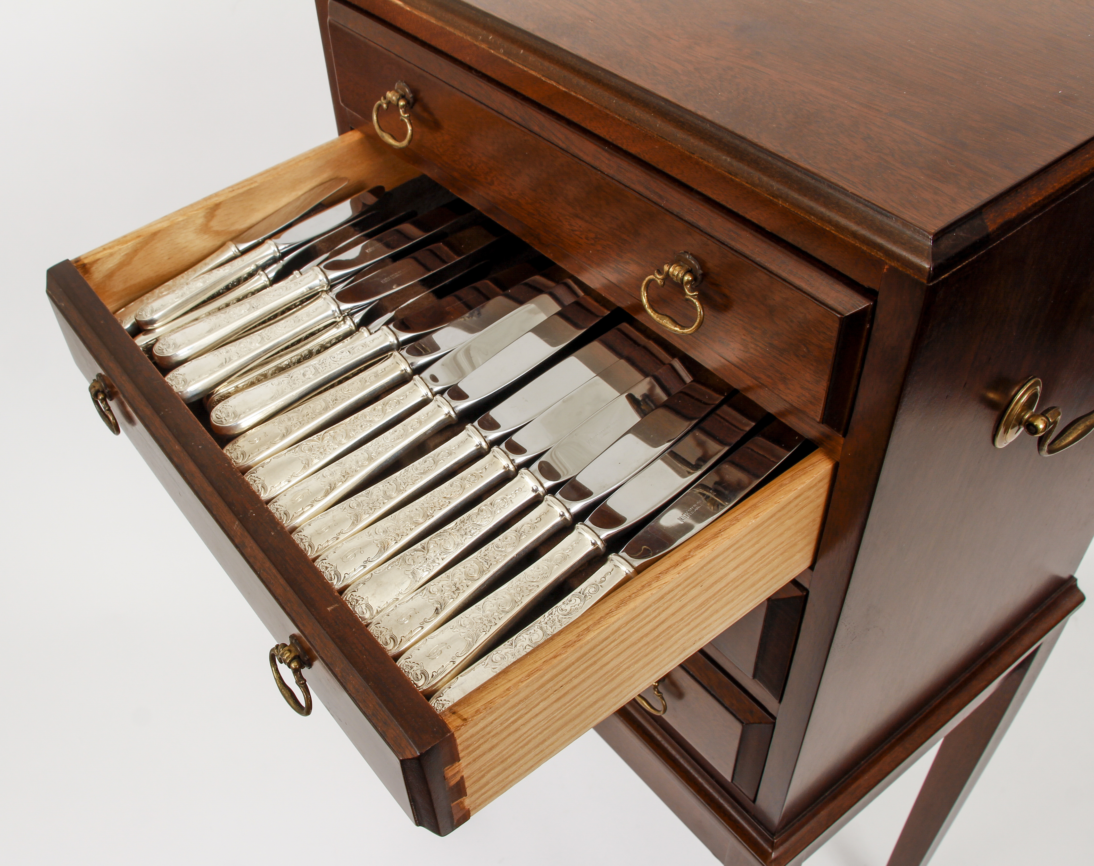 S Kirk Sterling Flatware and Cabinet - Image 7 of 12