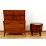 Kent Coffey Perspecta High Chest and Nightstand