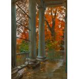 Andrey Avinoff pastel Pittsburgh Porch