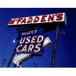 Charles Biddle McFadden's Used Cars color photograph