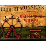 Old Advertising Sign Replica Egbert Munsens Mechanical Wheel