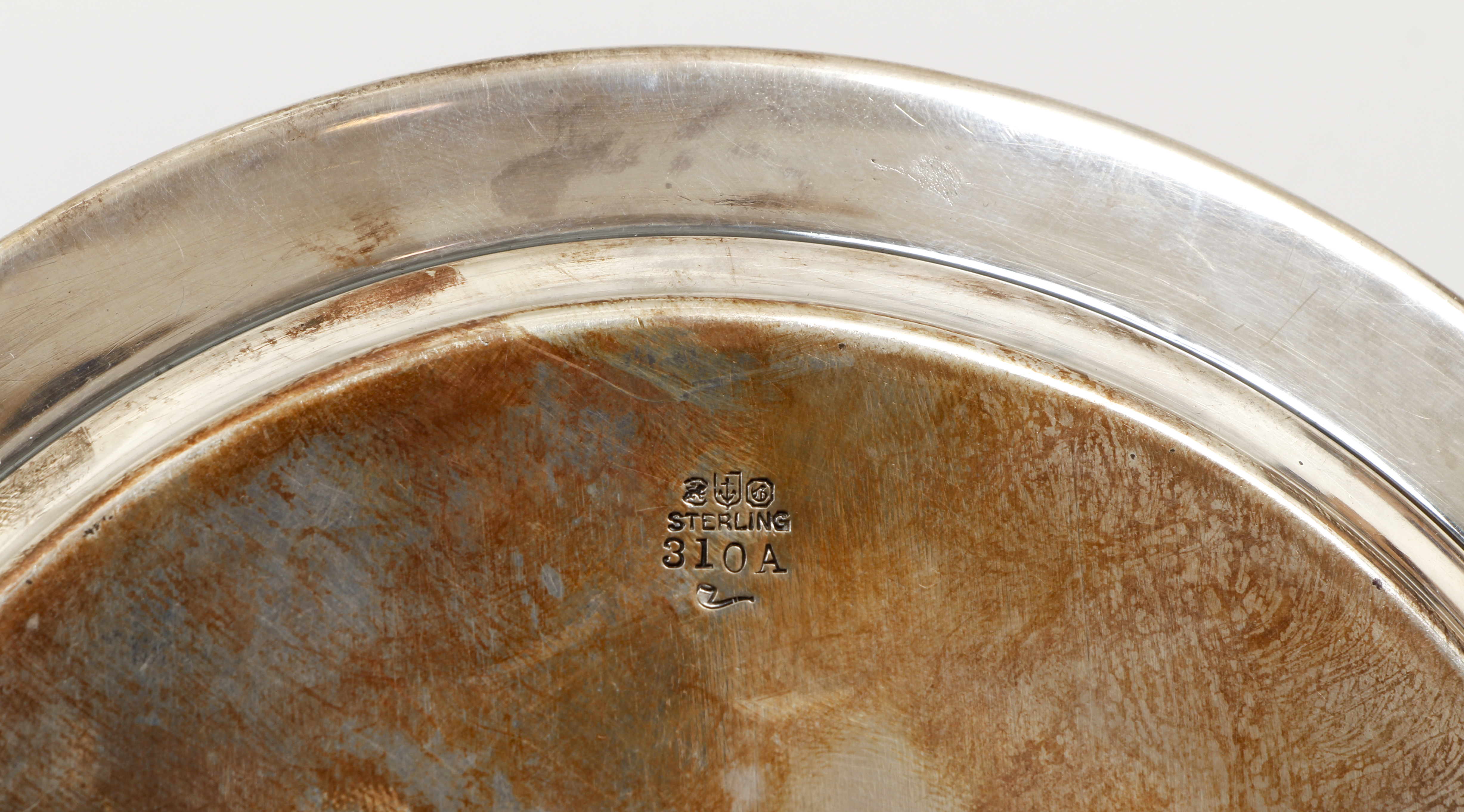 8 sterling bread plates plus sterling saucer - Image 6 of 8