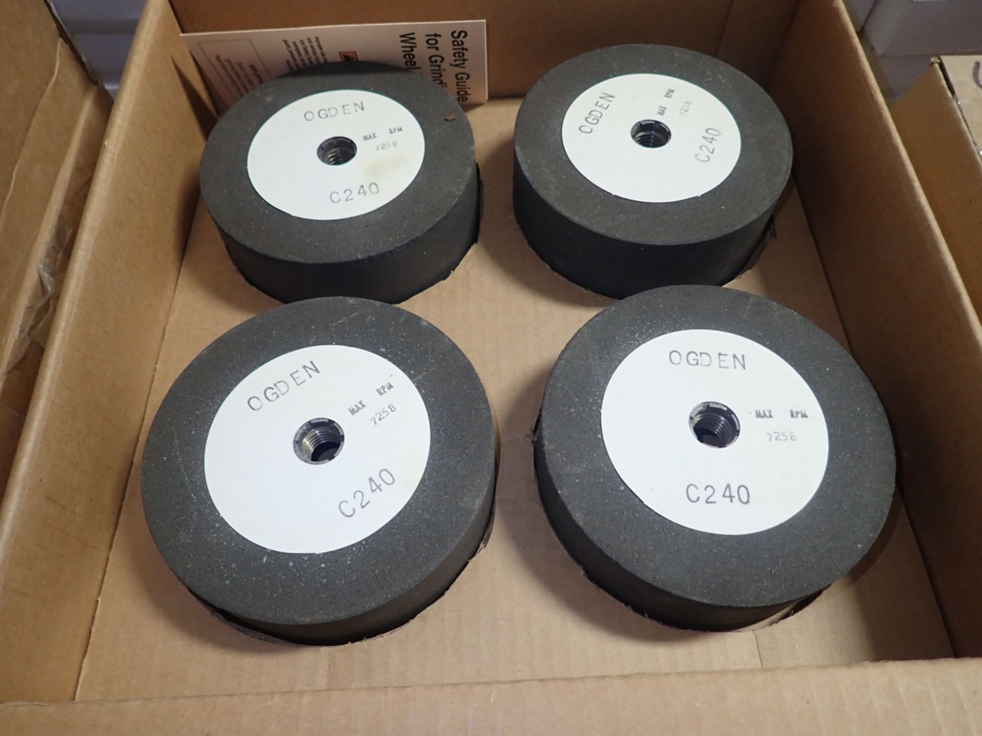 5" DIA. X 2" X 5/8" #240 GRIT GRINDING WHEELS