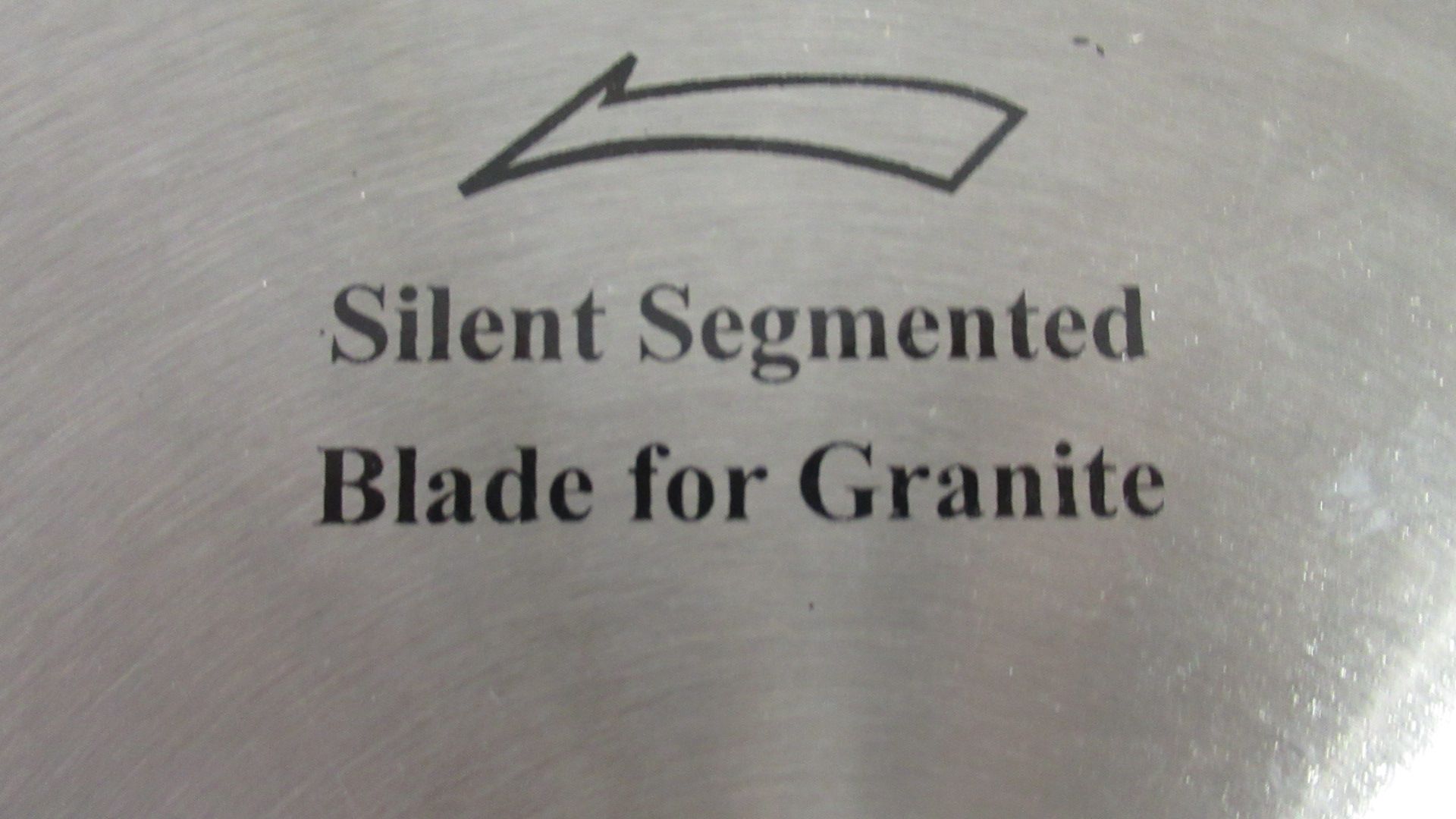16" DIAMOND BLADE FOR GRANITE, SILENT SEGMENT,2-1/4" DIA. BORE - Image 2 of 2