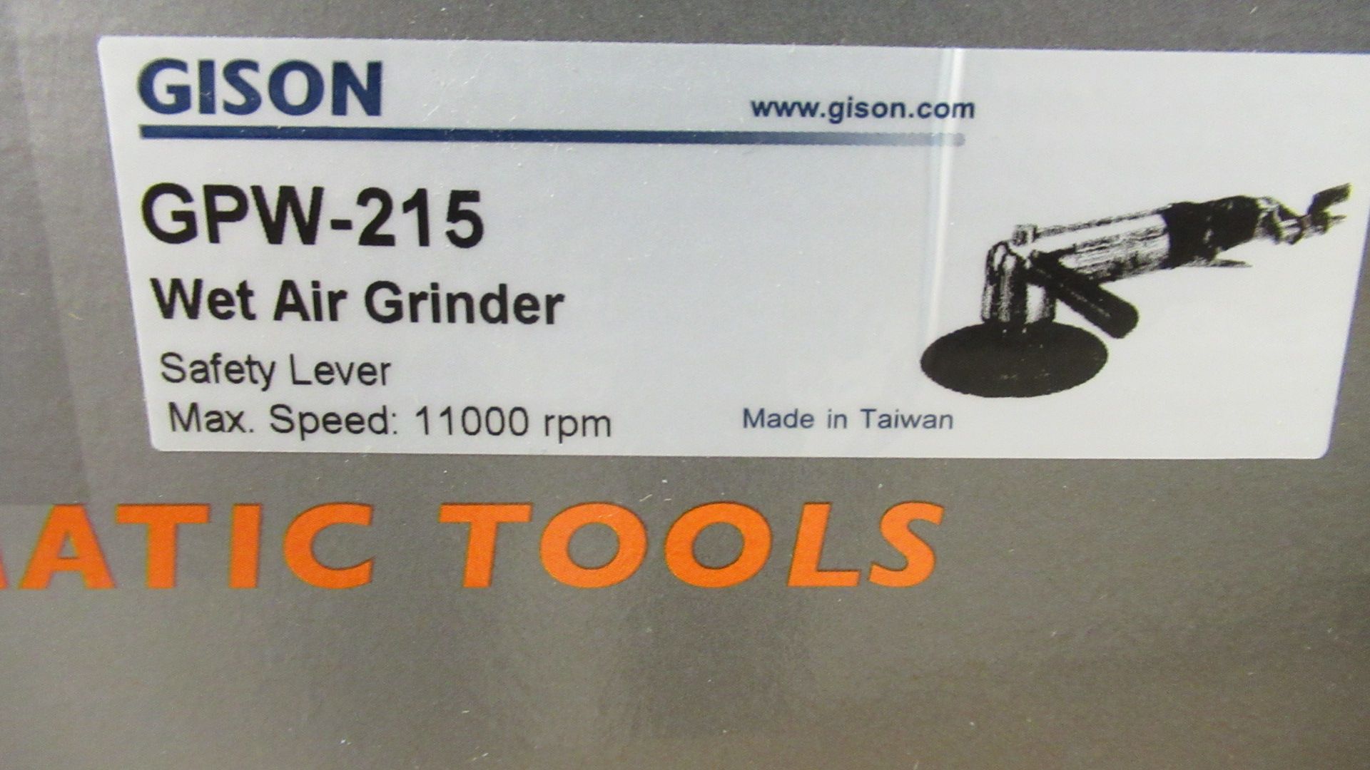 GISON GPW-215 WET AIR GRINDER - Image 2 of 2