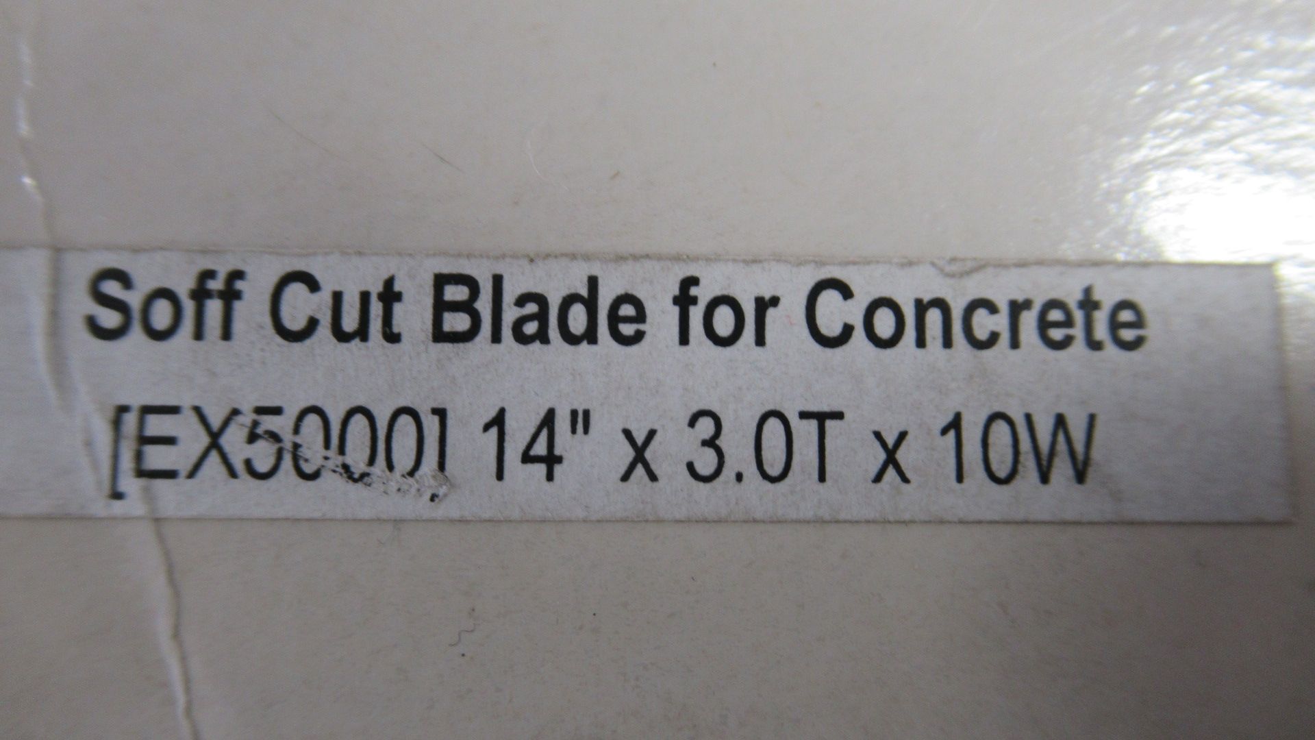14" SOFT CUT BLADE FOR CONCRETE, 14" X 3.0T X 10W (12),1-3/4" DIA. BORE - Image 2 of 2