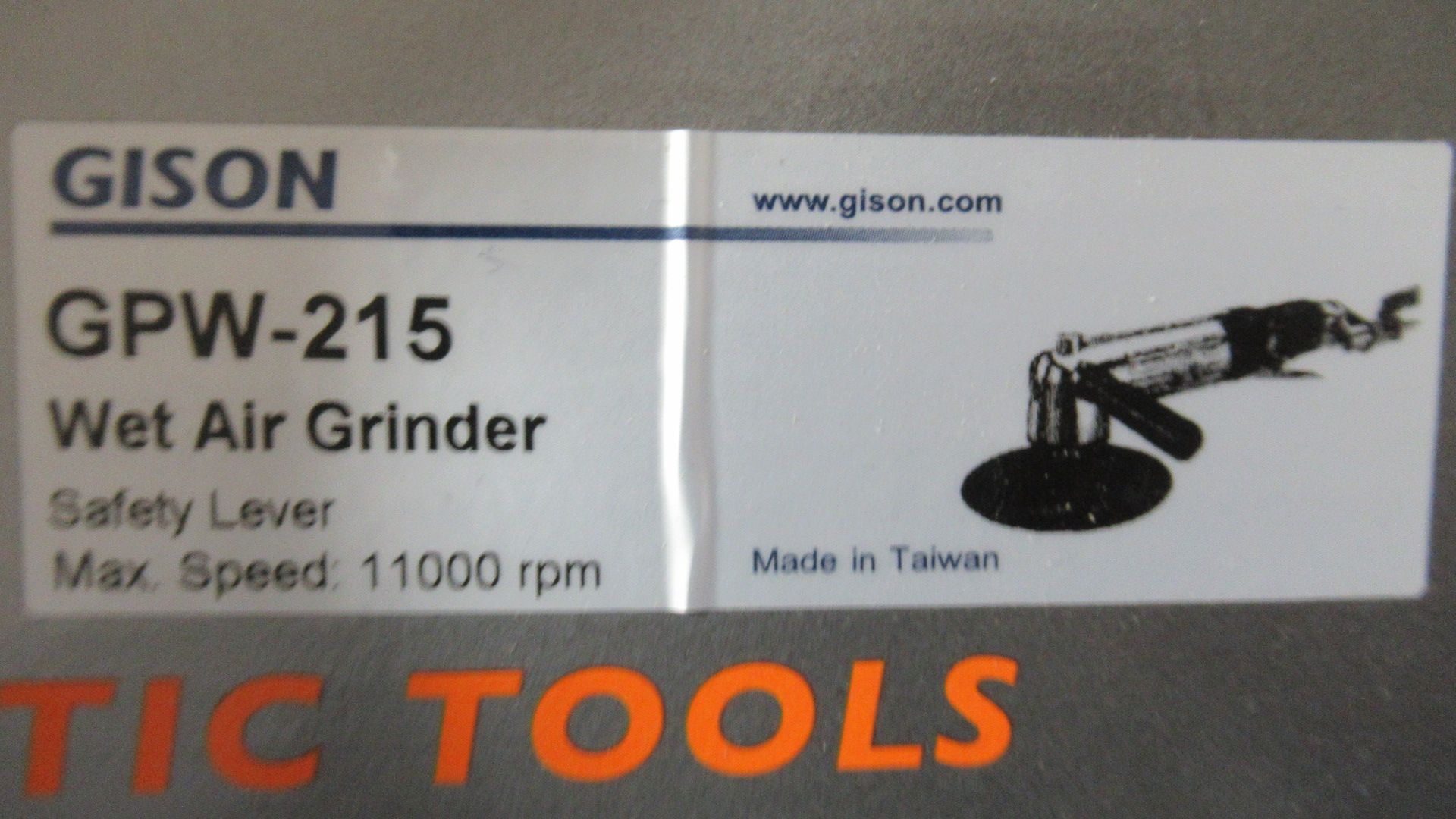 GISON GPW-215 WET AIR GRINDER - Image 2 of 2