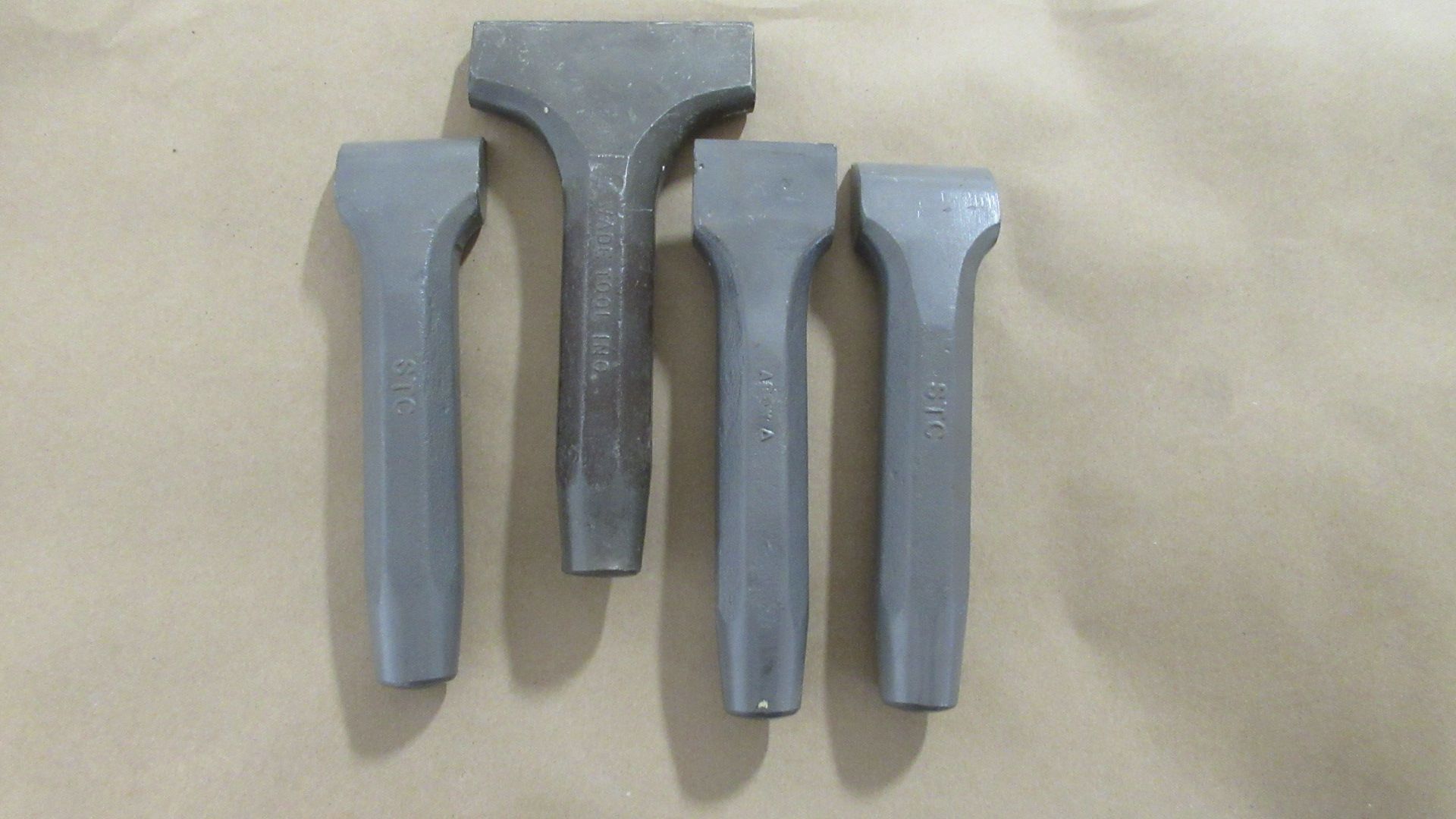 LOT OF (4) ASSORTED CARBIDE TIP CHISELS