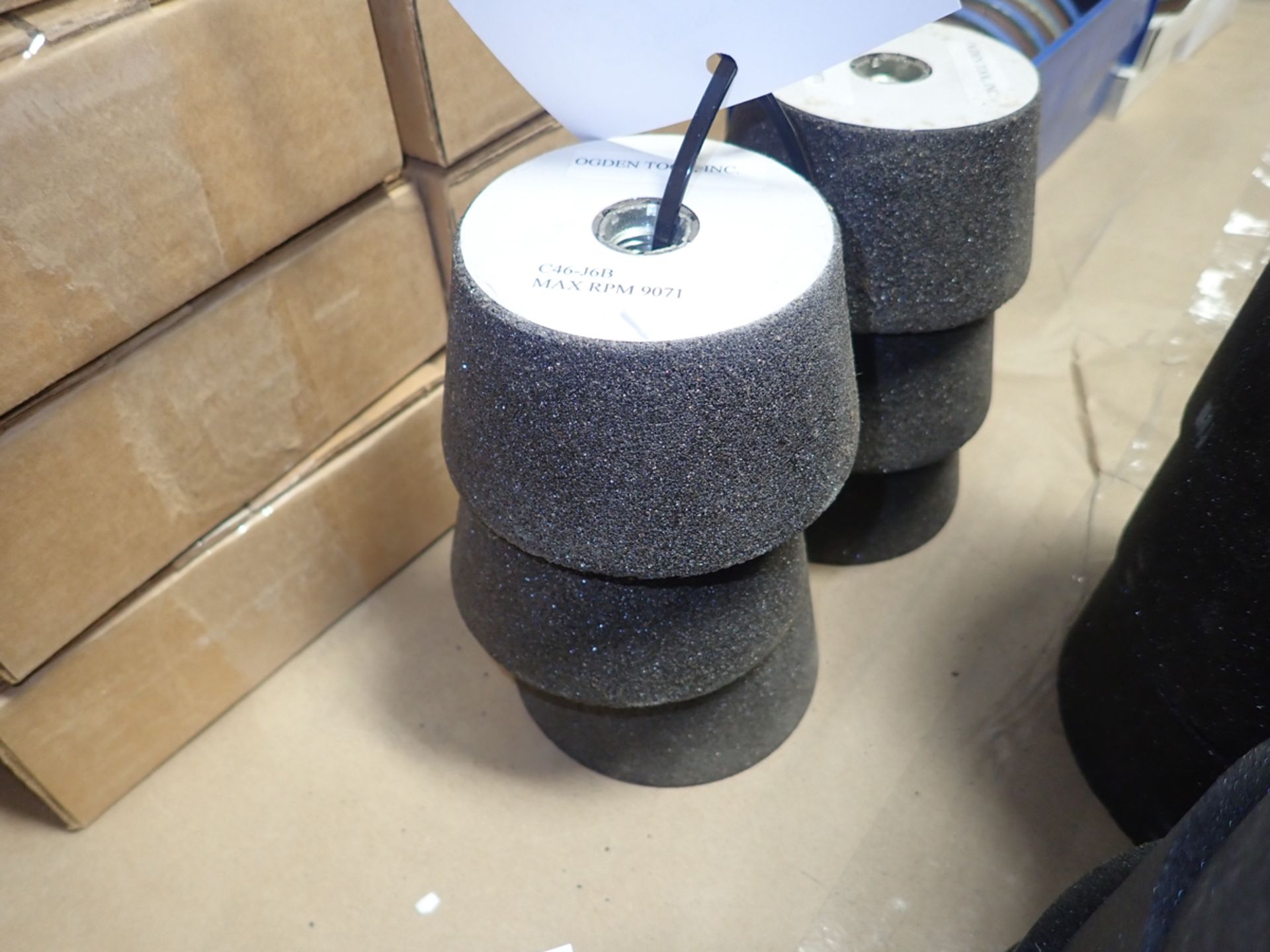 4" DIA. (TAPER) X 2" #C46 GRIT GRINDING WHEELS