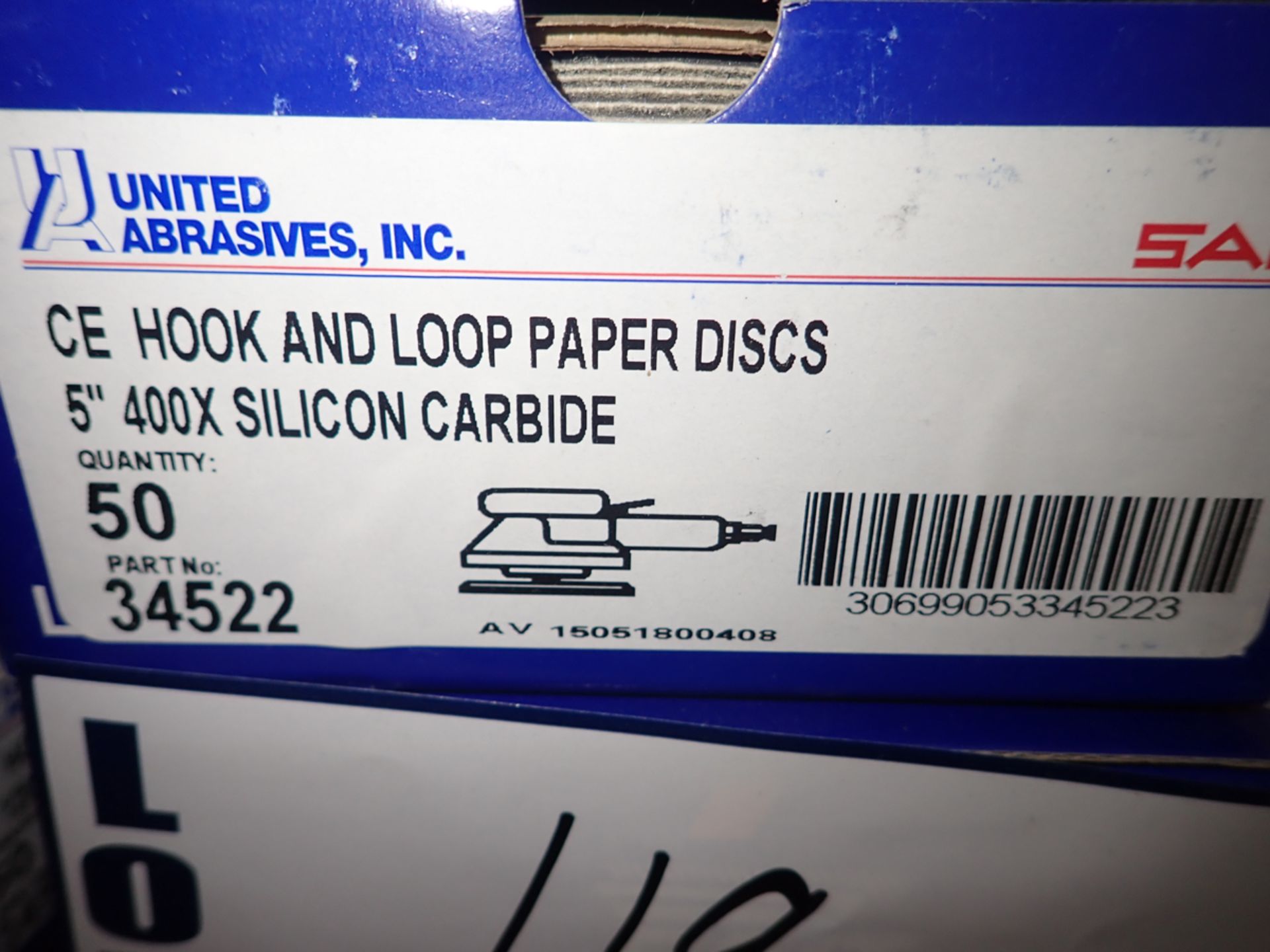 BOXES OF (50) CF HOOK & LOOP SILICONE CARBIDE 5" PAPER DISCS, GRIT #420 - Image 2 of 2