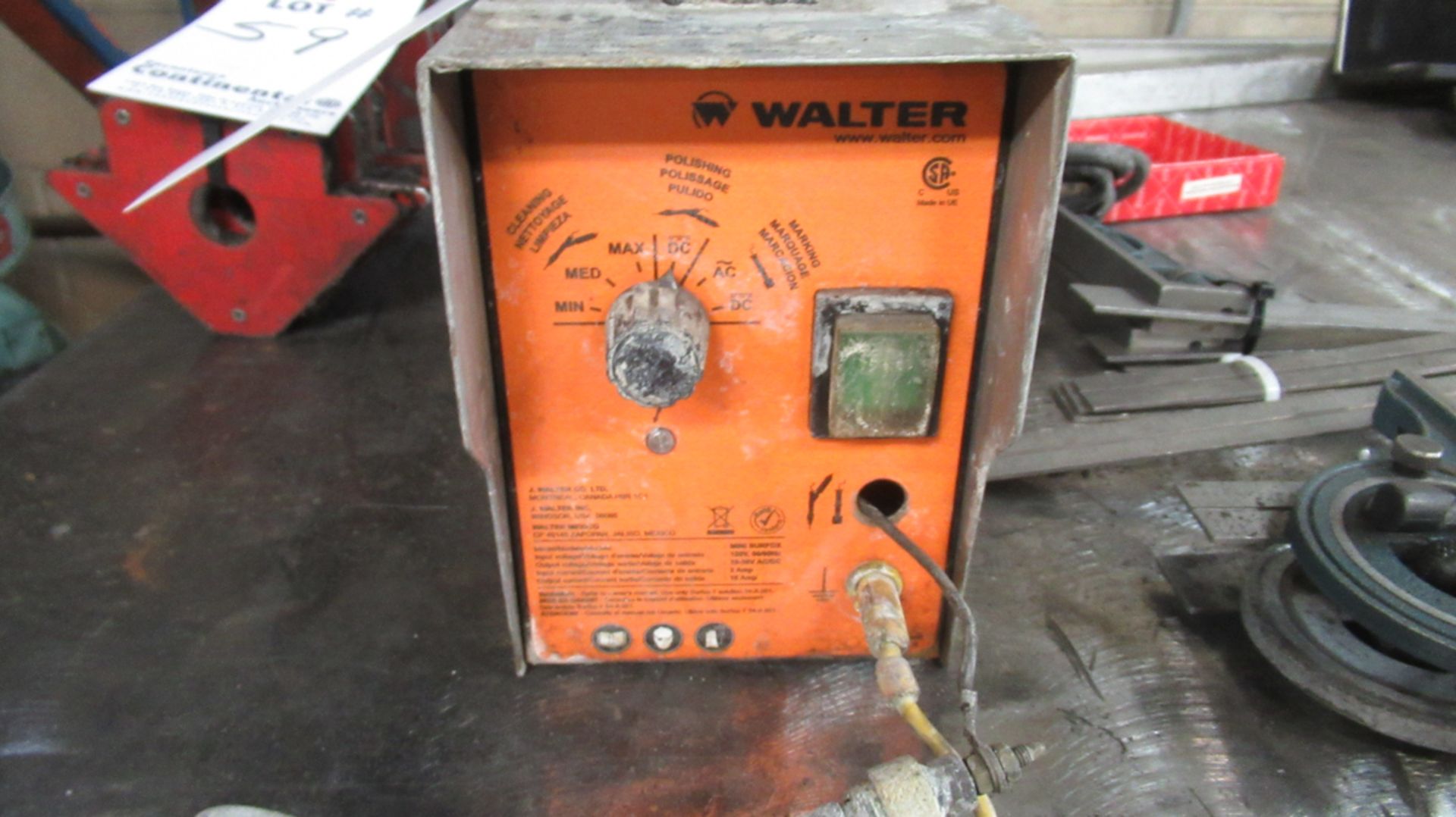 WALTER ELECTRIC MINI SURFOX WELD CLEANING UNIT - Image 2 of 2