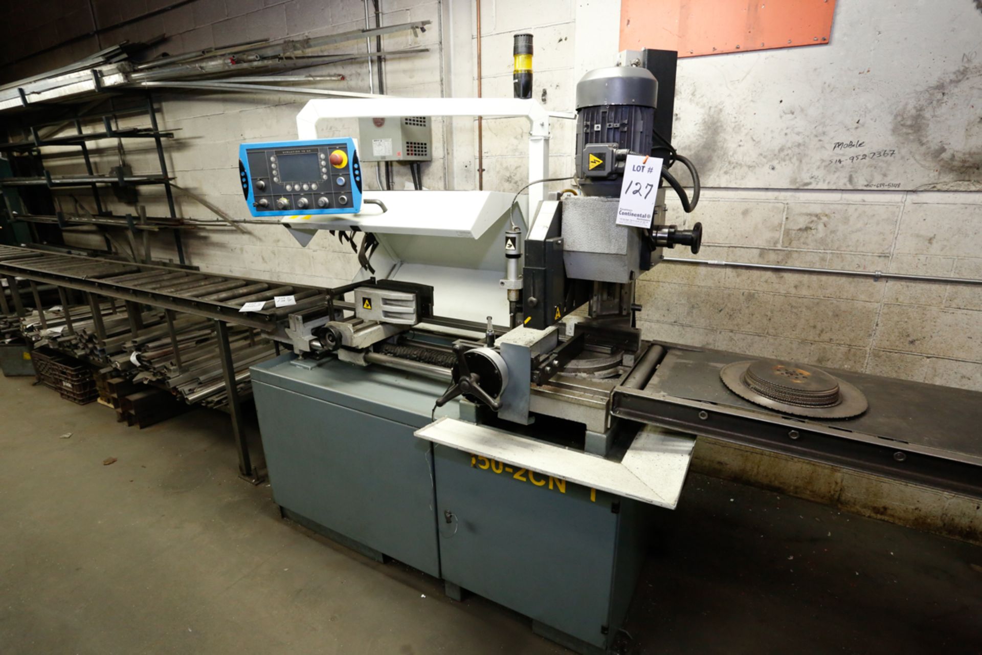 (2015) HYD MECH C350-2CNC1, 14" AUTO. VERTICAL COLUMN COLD SAW, W/ TS-50 VOLUTION CONTROL, 2-60 KW - Image 2 of 8