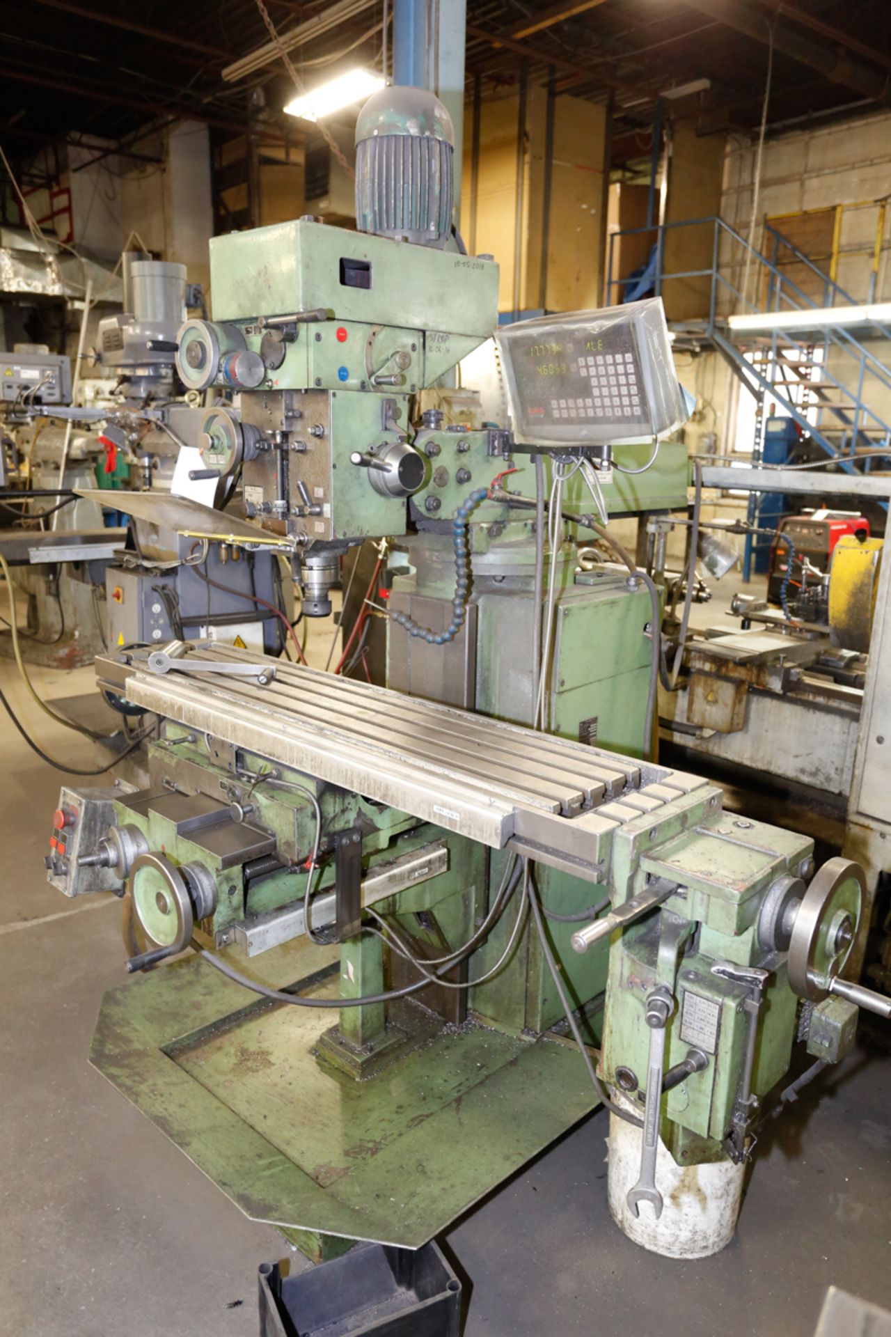 PRVOMAJSKA MILLING MACHINE MPD.G-01VS, 12'' X 55'' TABLE, S/N: 01089643 - Image 2 of 6