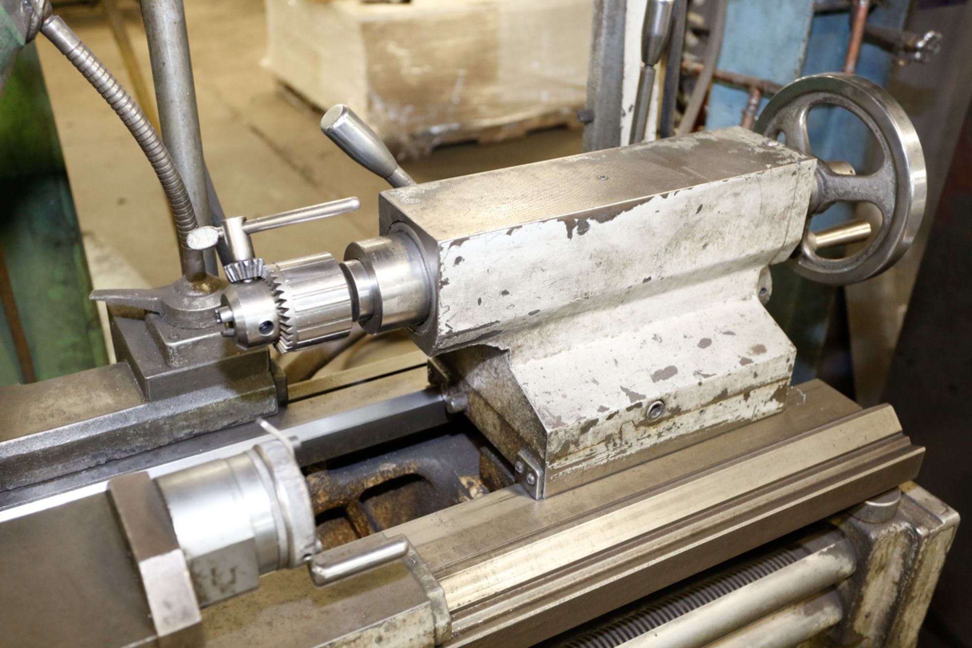 STANKO LATHE MOD. 166160, 16'' X 40'' S/N: 2816 W/ (2) CHUCKS & STEADY REST - Image 5 of 9