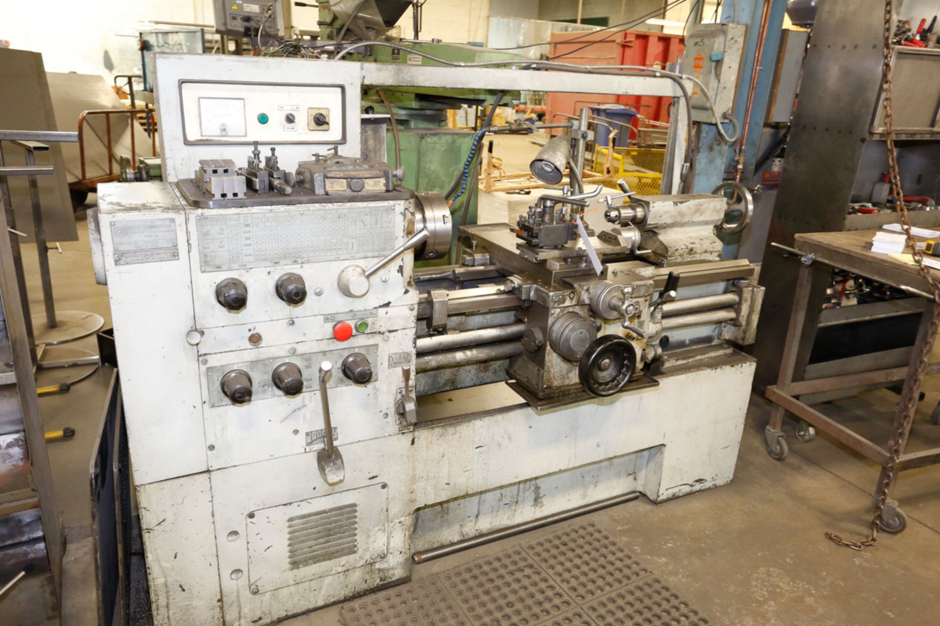 STANKO LATHE MOD. 166160, 16'' X 40'' S/N: 2816 W/ (2) CHUCKS & STEADY REST - Image 2 of 9