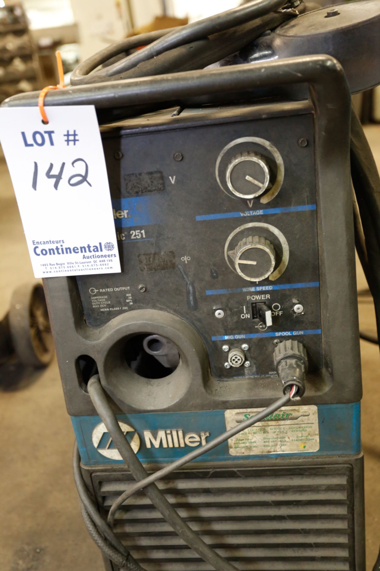 MILLER MILLERMATIC 251, 200 AMP WELDER S/N: LB269488 - Image 2 of 3