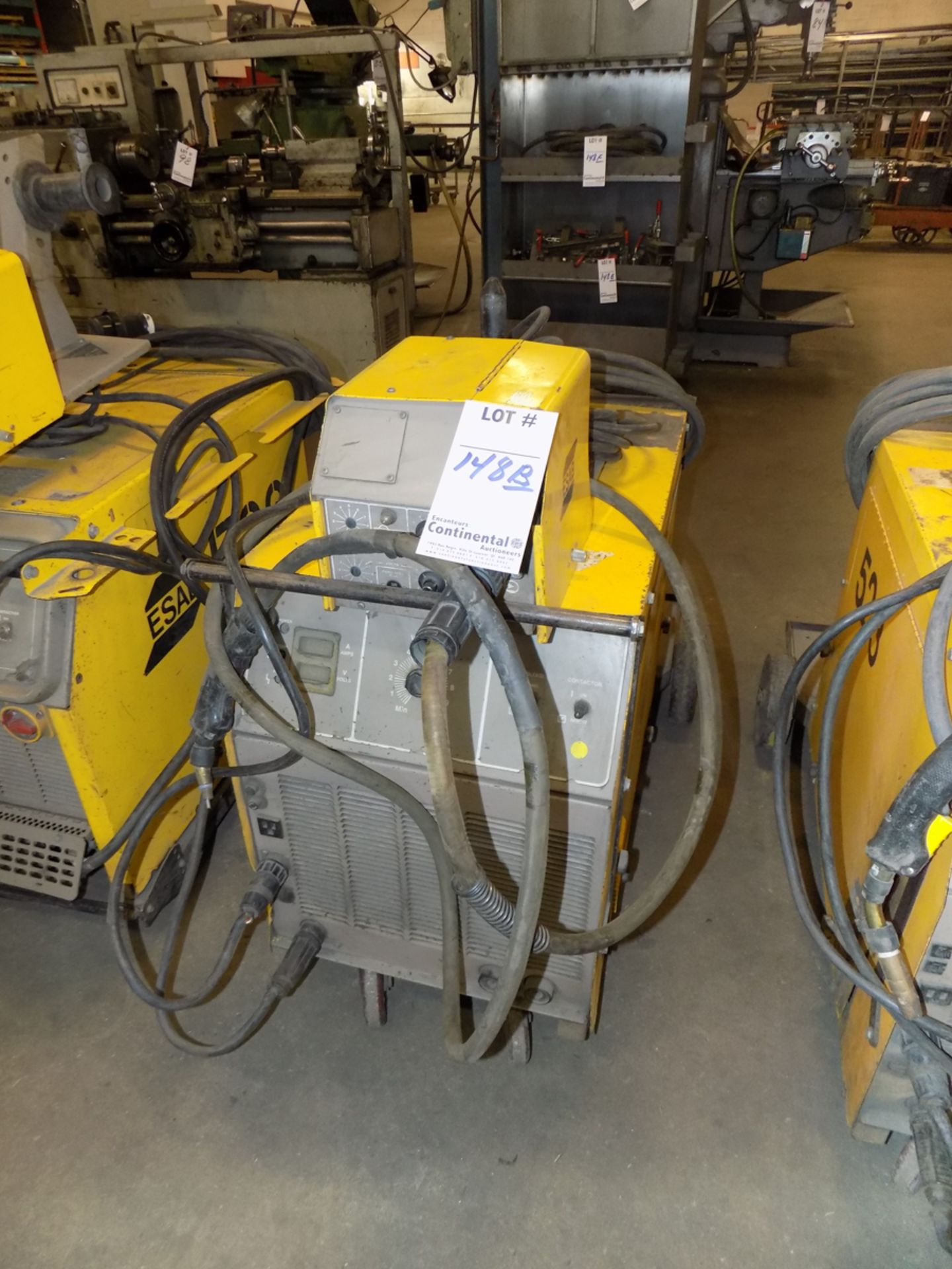 ESAB 36378, 350 AMP WELDER, W/ ESAB FEEDER SN=ME1912028