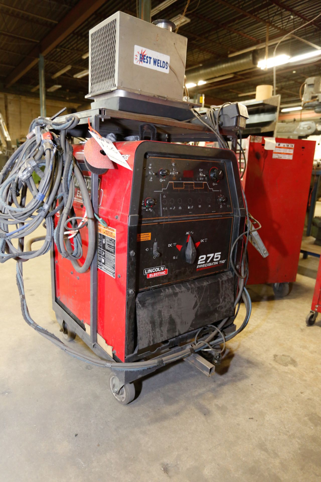 LINCOLN 275 PRECISION TIG WELDER K2619-2, W/COOLER, S/N: 700008