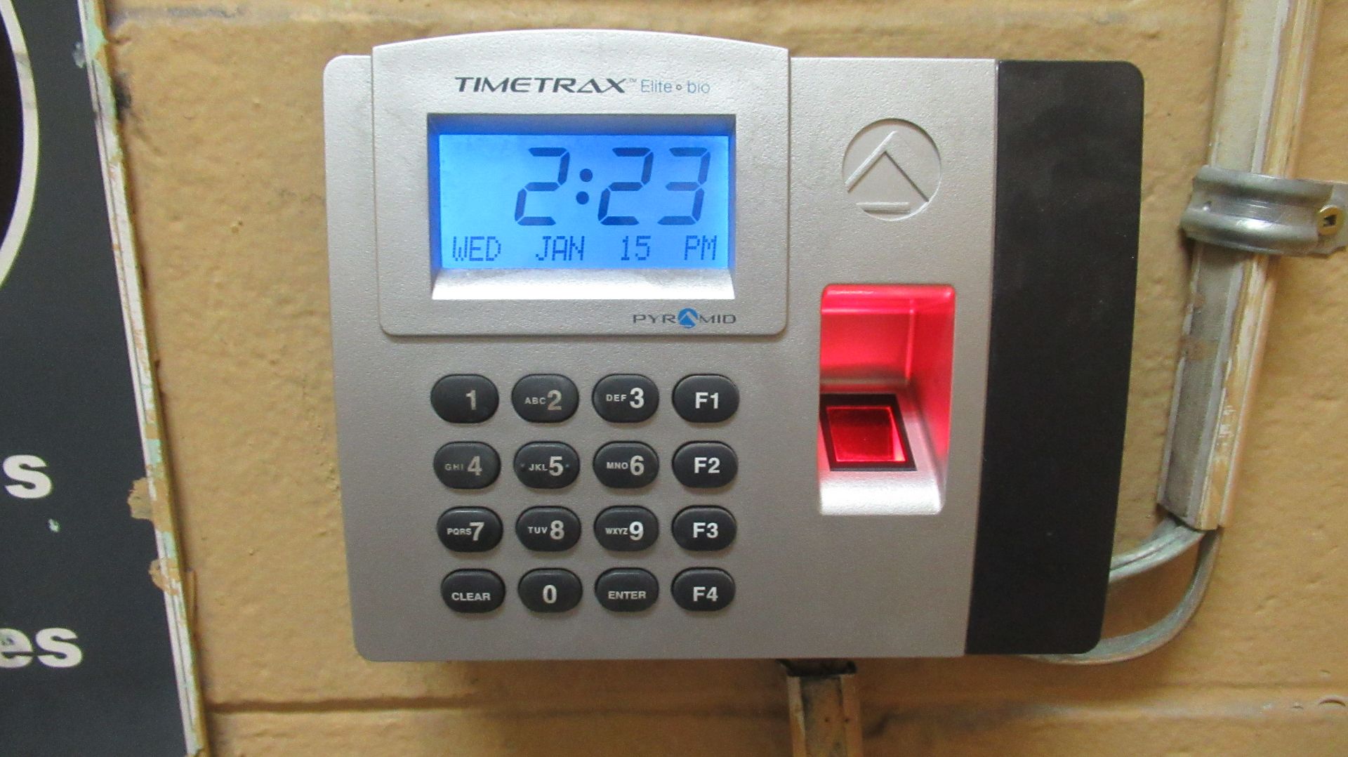 HORODATEUR BIOMETRIQUE PYRAMID TIMETRAX ELITE / TIME CLOCK