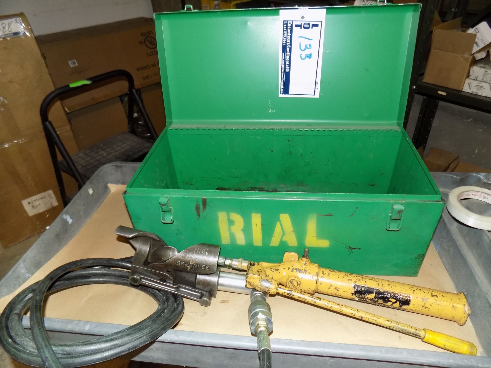 GREENLEE 800 HYDRAULIQUE PUMP BENDER