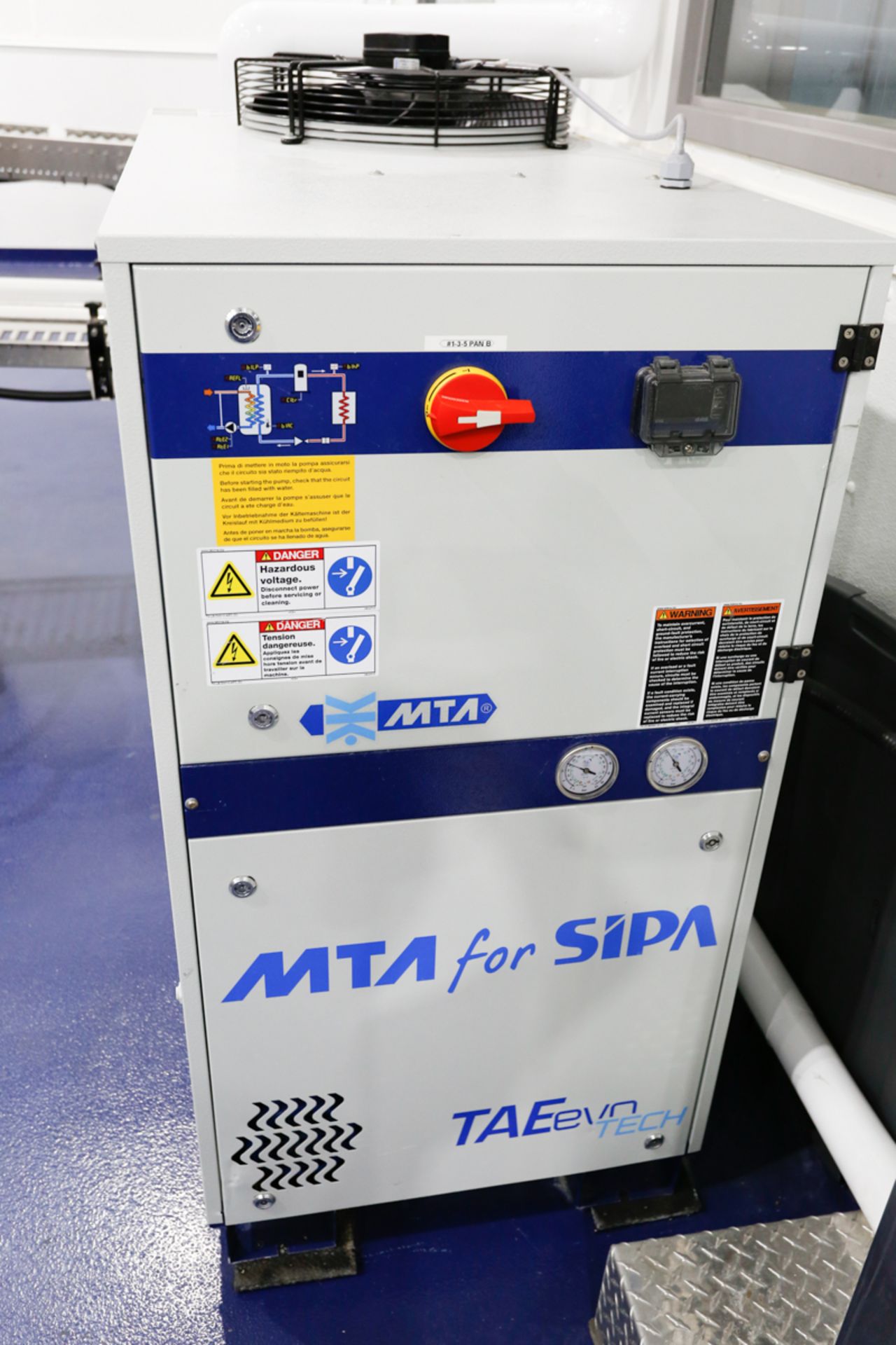 (2017) MTA SPA Model TAEevo TECH 051, Package Process Water Chiller, 4.5 Ton Chilling Capacity, 30.4 - Image 2 of 4