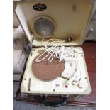 PHILIPS 1950'S/60'S STYLE PORTABLE RECORD PLAYER