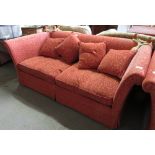 LARGE 2 SEATER SETTEE WITH DROP SIDES IN FLORAL DESIGN