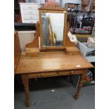 PINE DRESSING TABLE & MIRROR