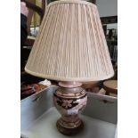 SIGNED CERAMIC TABLE LAMP BY LOUIS DRIMMER ## pat tested ##